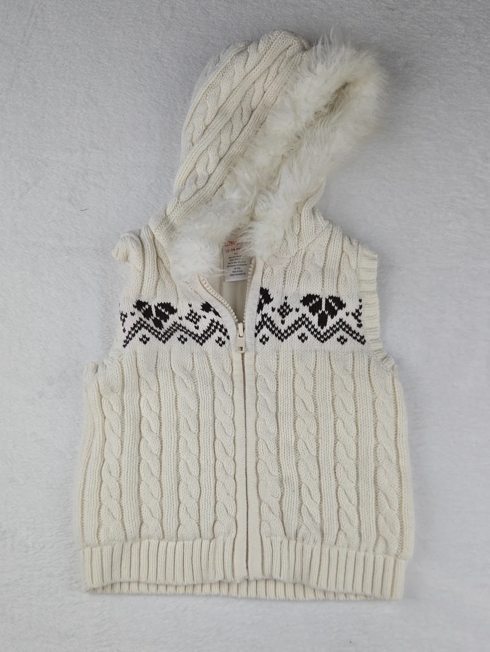 Gymboree Hooded Zip Up Sweater Size 12-24